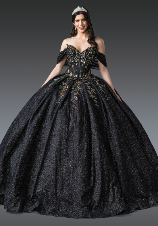 1939 DQ (BLACK) - QUINCEANERA DRESSES