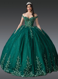 1955 DQ (HUNTER GREEN) - QUINCEANERA DRESSES