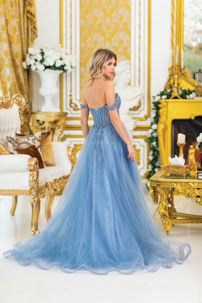 4490  DQ (DUSTY BLUE) - WOMEN PROM