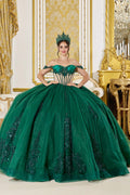 5059 DQ (HUNTER GREEN) - QUINCEANERA DRESSES