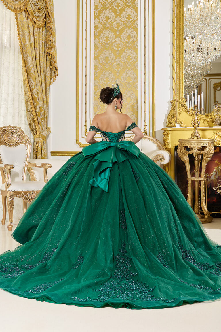 5059 DQ (HUNTER GREEN) - QUINCEANERA DRESSES