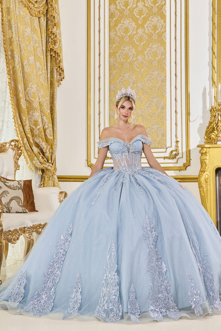 5089 DQ (DUSTY BLUE) - QUINCEANERA DRESSES