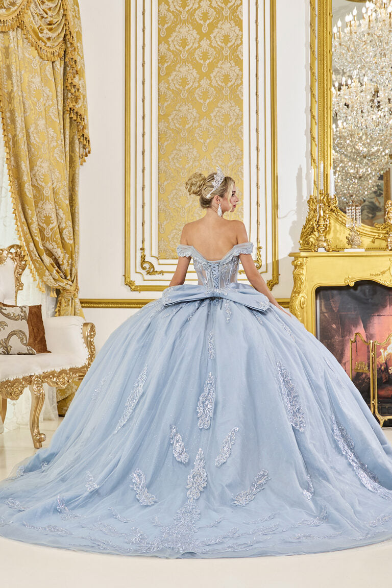 5089 DQ (DUSTY BLUE) - QUINCEANERA DRESSES