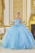 5122 DQ (BAHAMA BLUE) - QUINCEANERA DRESSES