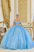5139 DQ (BAHAMA BLUE) - QUINCEANERA DRESSES