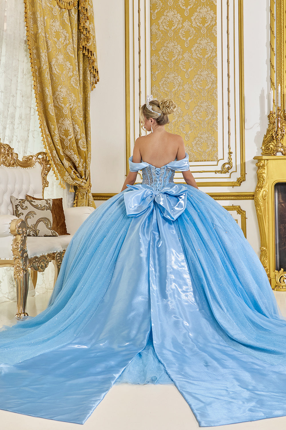 5139 DQ (BAHAMA BLUE) - QUINCEANERA DRESSES