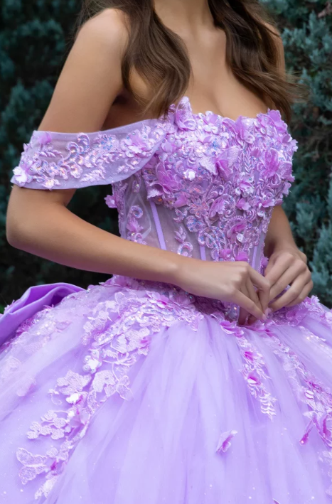 GL3524 (LAVENDER ROSE) - QUINCEANERA DRESSES
