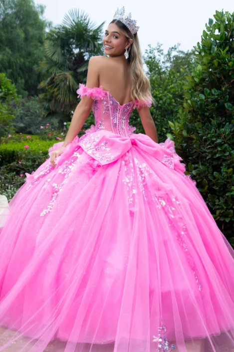 GL3547 (PINK) - QUINCEANERA DRESSES