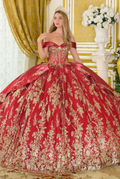 GL3791 (BURGUNDY) - QUINCEANERA DRESSES