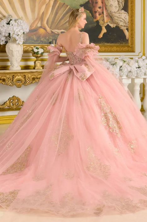 GL3814 (DUSTY ROSE) - QUINCEANERA DRESSES