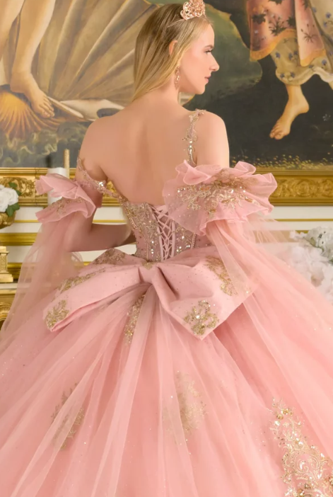 GL3814 (DUSTY ROSE) - QUINCEANERA DRESSES
