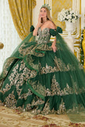 GL3801 (GREEN) - QUINCEANERA DRESSES